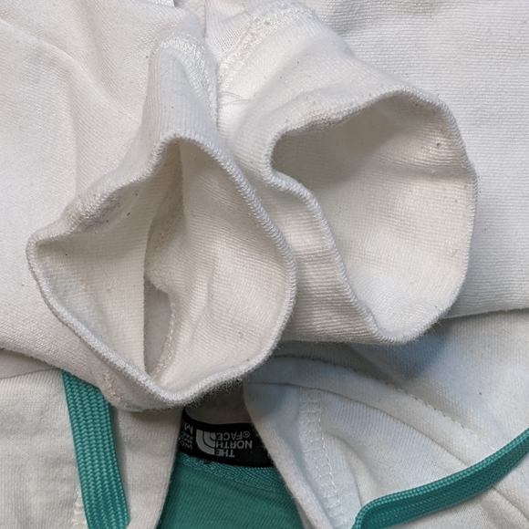 The North Face White Hoodie Full Zipper  White Woman's Medium Sweater - Picture 5 of 14